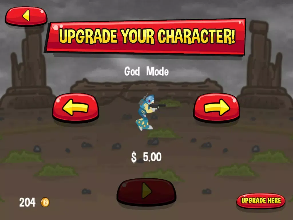 Tangkapan skrin Robot Soldier Dash iPad 