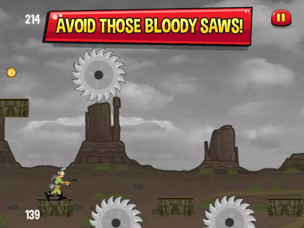 Tangkapan skrin Robot Soldier Dash iPad 