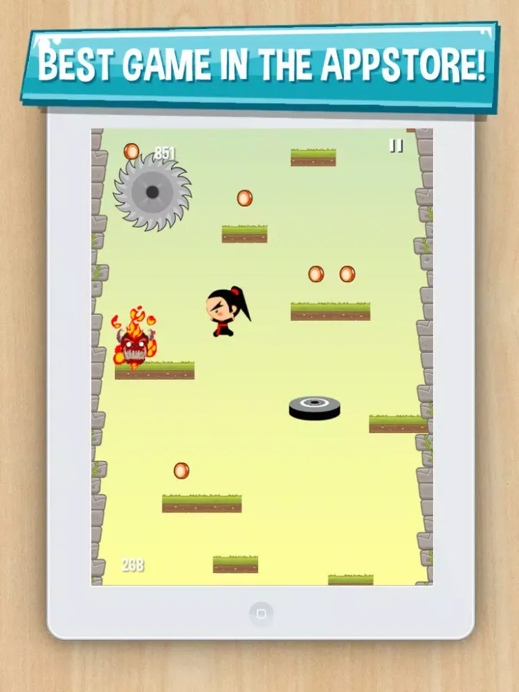 Captures d'écran de Urban Ninja Quest - Jump-ing karate master in a kung-fu blade journey iPad 