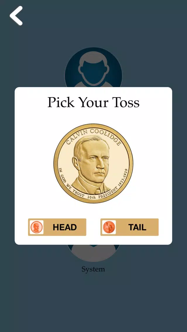 Tangkapan skrin Pop Guess the Luck : Heads or Tail