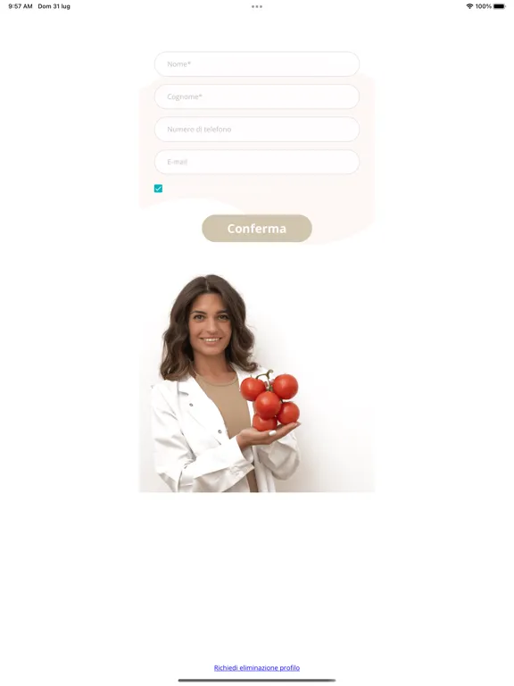 Capturas de tela do Rosa Zitiello Nutrizionista iPad 