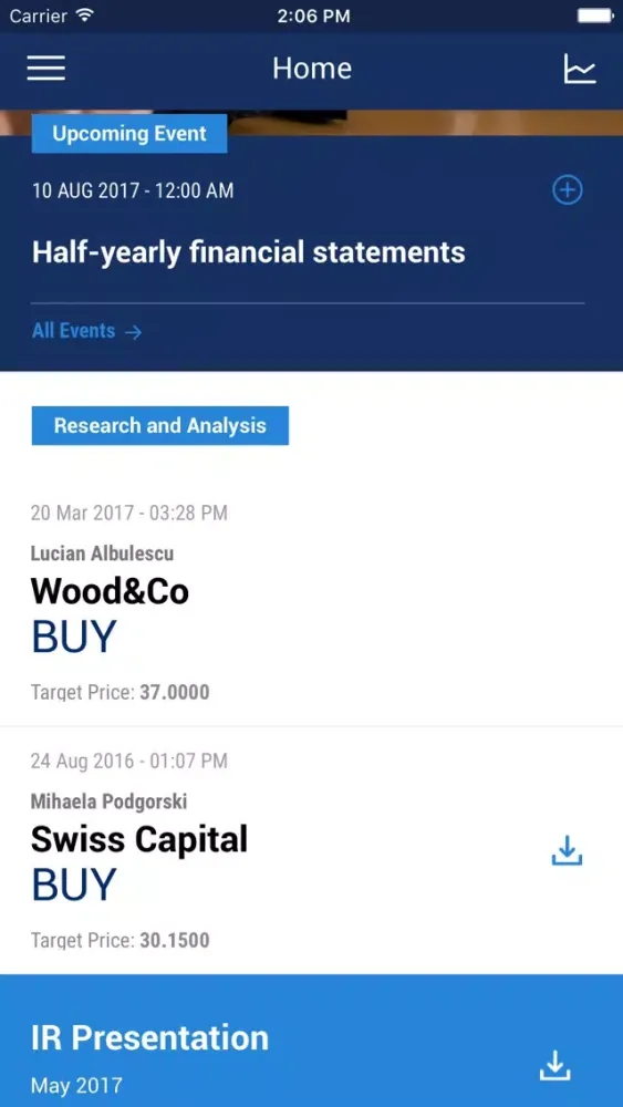 APPLY BVB - Investor App Screenshots