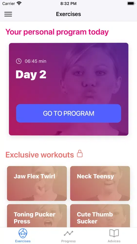 Face Yoga Exercise Lift App应用截图
