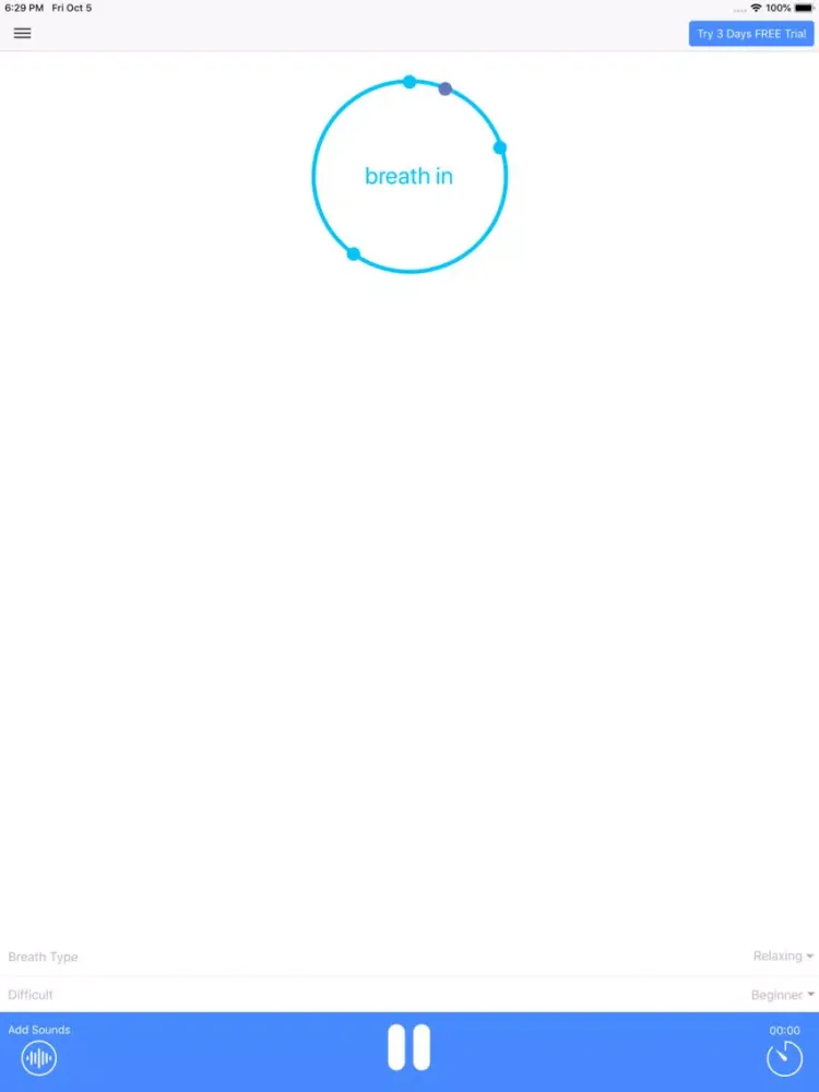 Скриншоты Breathe to Relax Pranayama App iPad 