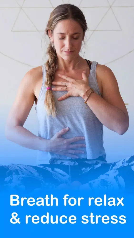 Скриншоты Breathe to Relax Pranayama App