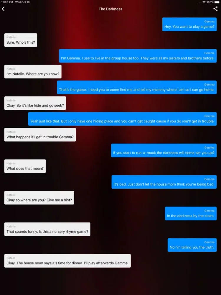 Скриншоты Scary Chat Text Stories iPad 