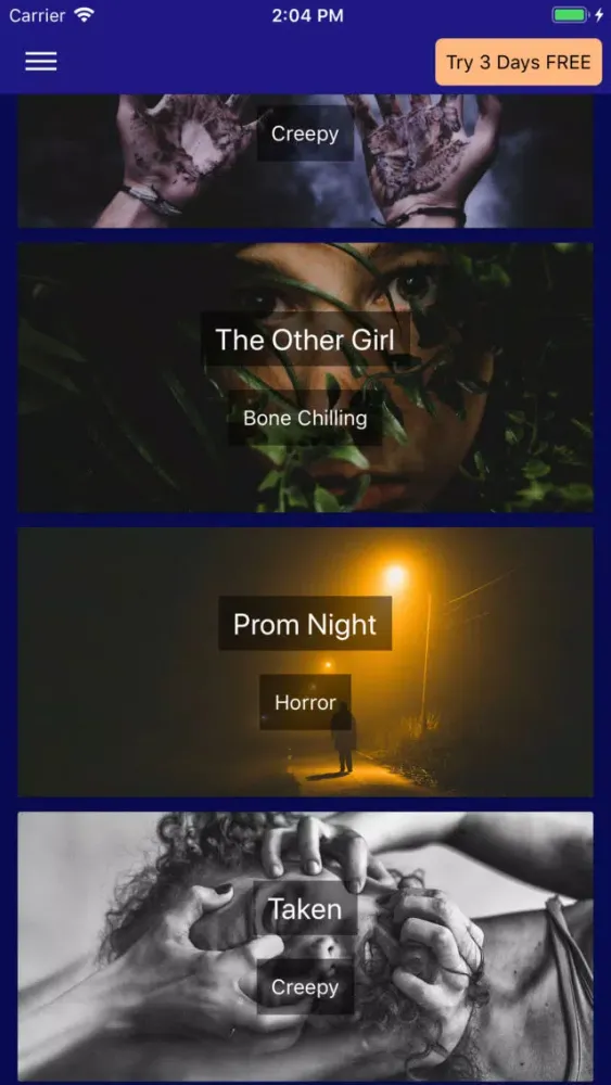 Скриншоты Scary Chat Text Stories