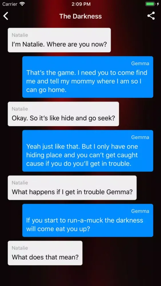 Скриншоты Scary Chat Text Stories