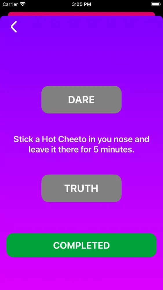 Capturas de pantalla de Truth or Dare for Teens Adults