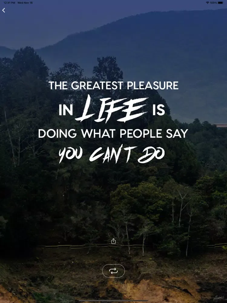 Ảnh chụp màn hình của Motivation Daily Quotes App iPad 