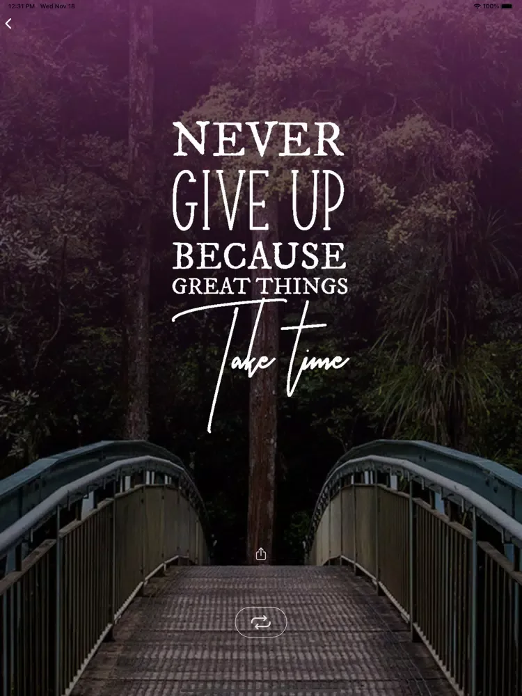 Ảnh chụp màn hình của Motivation Daily Quotes App iPad 