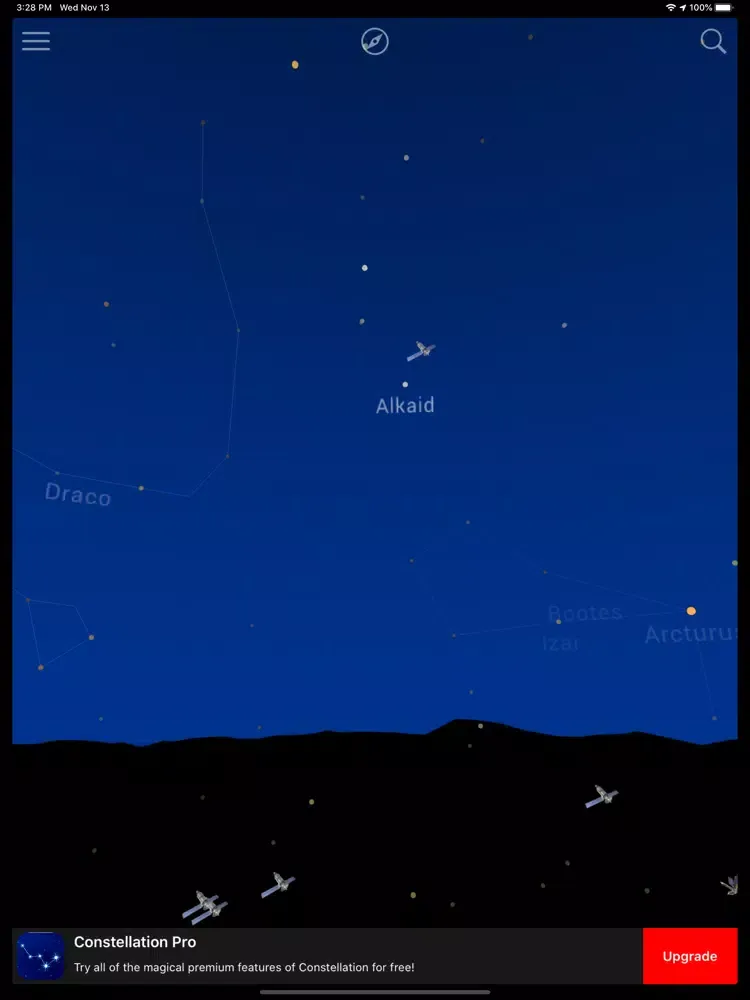 Capturas de tela do Starry Night Sky Constellation iPad 