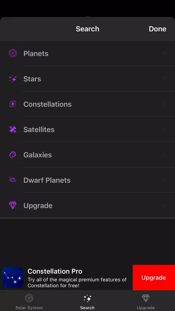 Capturas de tela do Starry Night Sky Constellation