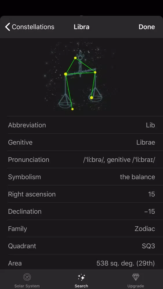 Capturas de tela do Starry Night Sky Constellation