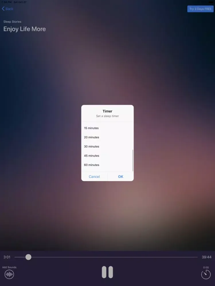 Capturas de pantalla de Sleep Meditation Hypnosis App iPad 