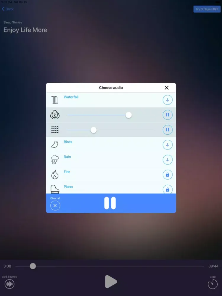 Capturas de pantalla de Sleep Meditation Hypnosis App iPad 