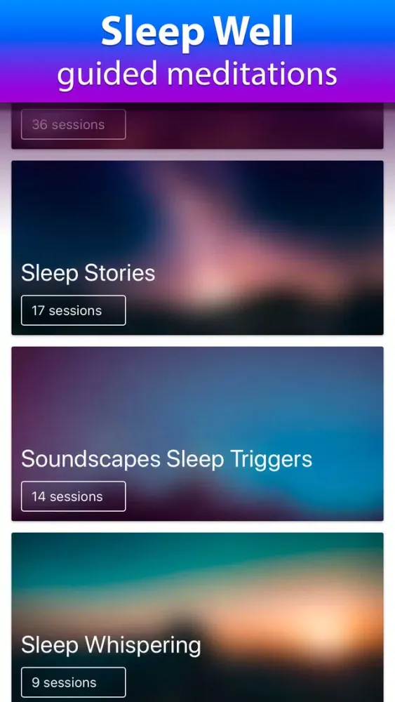 Capturas de pantalla de Sleep Meditation Hypnosis App