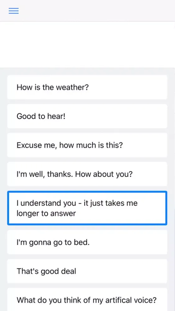 Text to Speech AAC Assistant 스크린샷