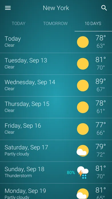Weather: USA應用截圖