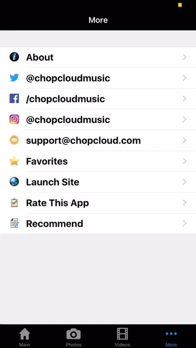 Tangkapan skrin Chop Cloud