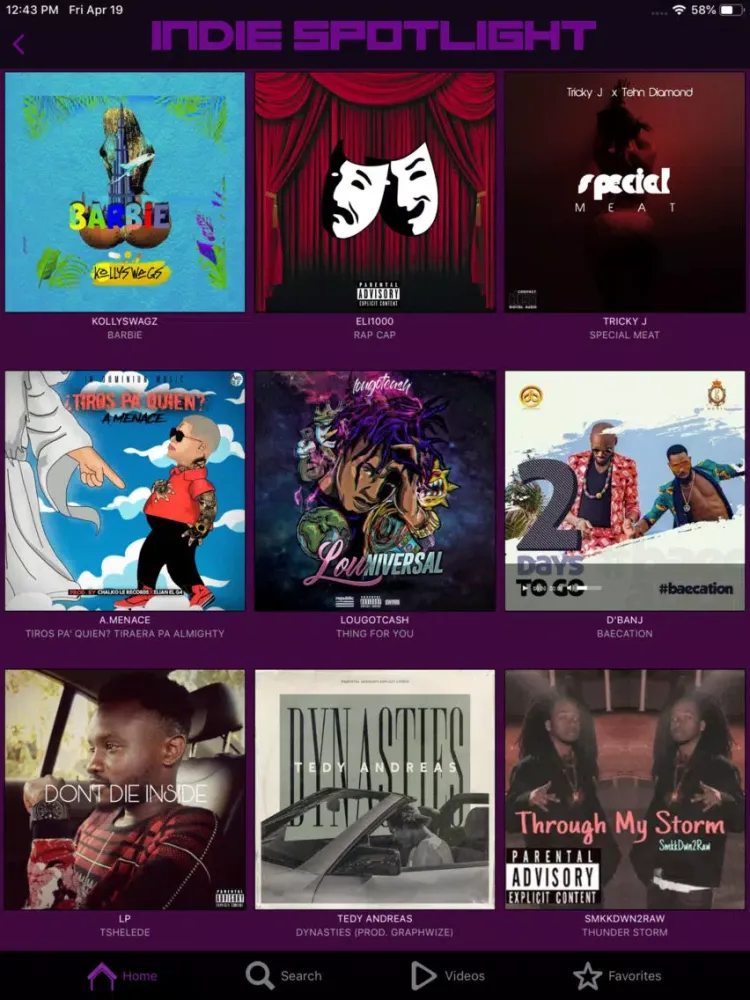 Contraband - Music & Mixtapes iPad  स्क्रीनशॉट