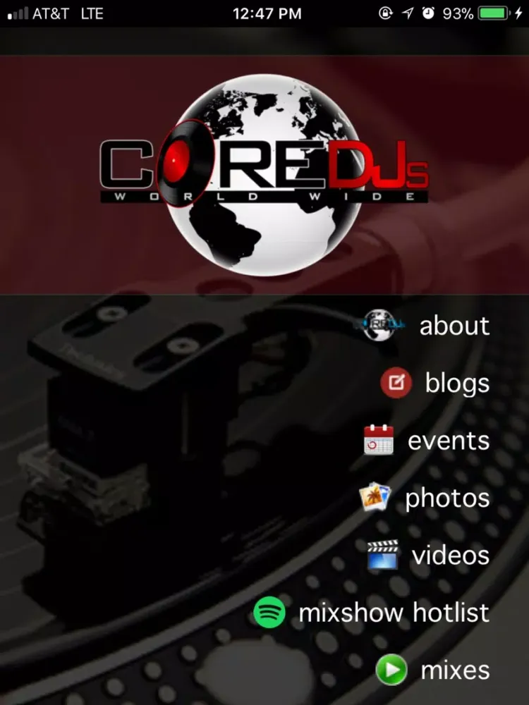 Zrzuty ekranu Core DJs iPad