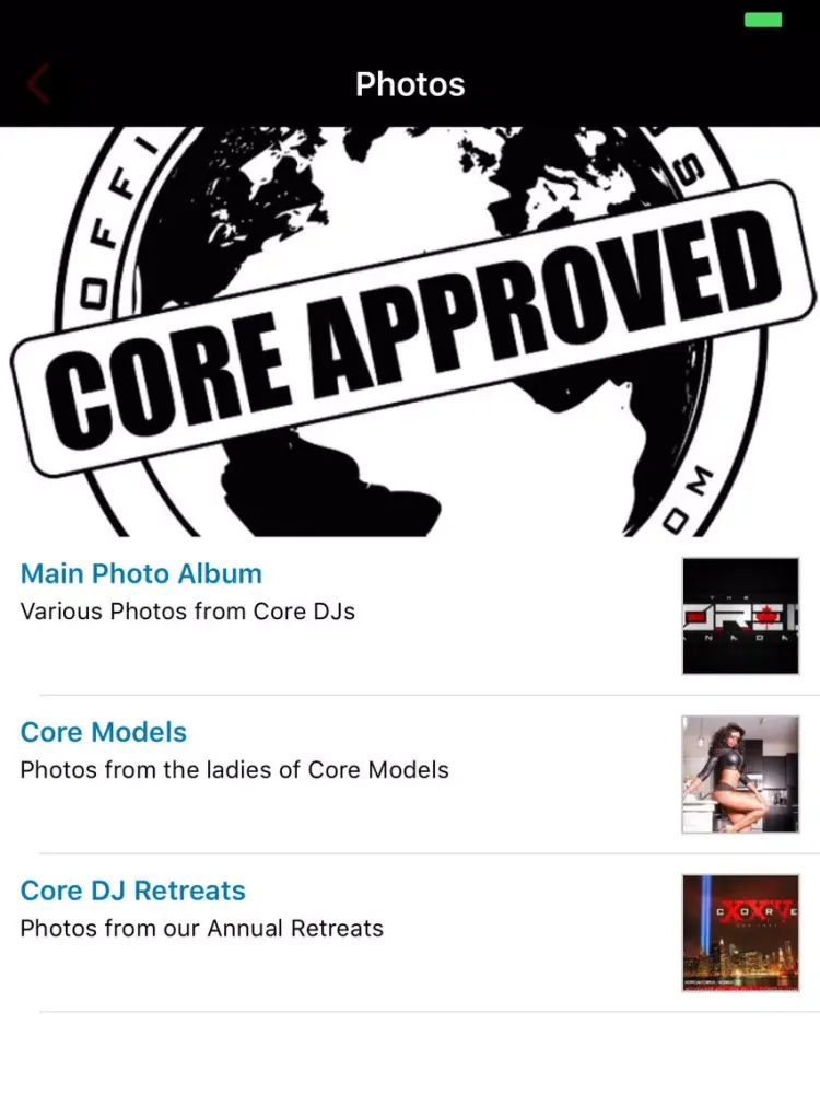 Zrzuty ekranu Core DJs iPad