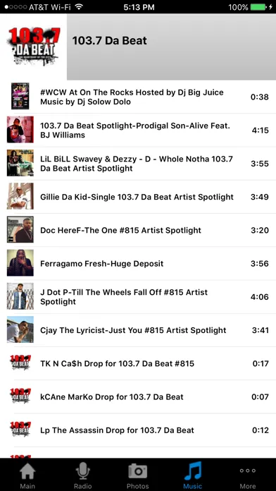 103.7 Da Beat Screenshots