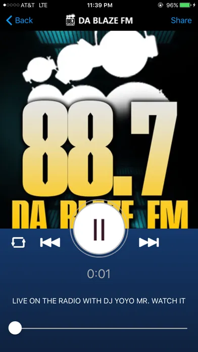 Da Blaze FM स्क्रीनशॉट