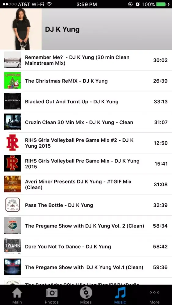 Captures d'écran de DJ K Yung