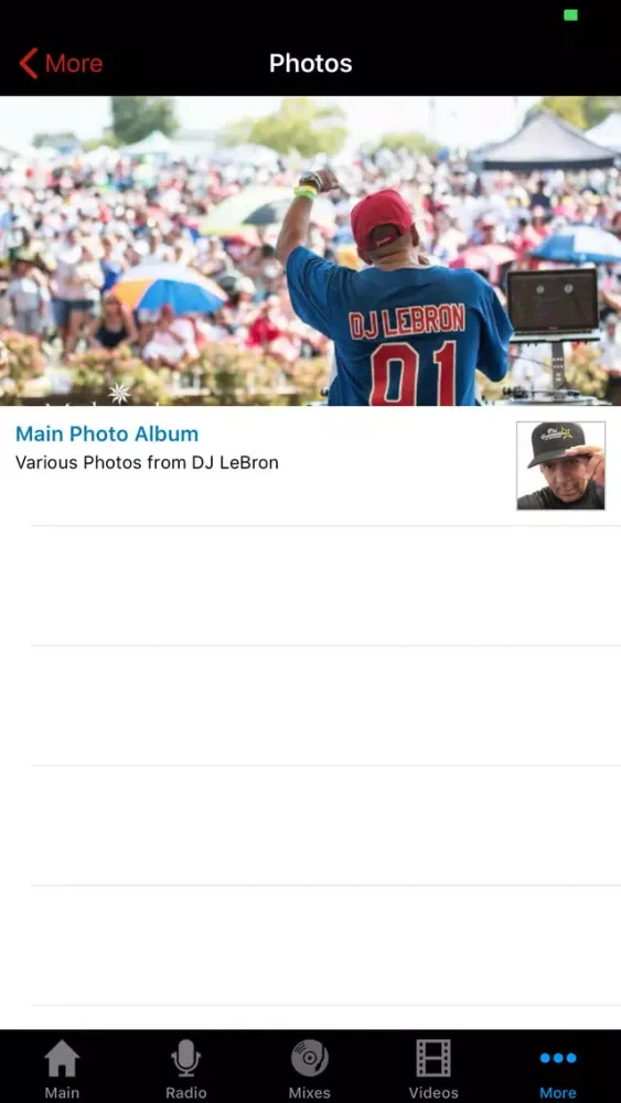 Capturas de tela do DJ LeBron