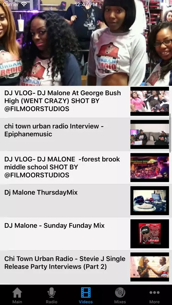 Tangkapan skrin CHI-TOWN URBAN RADIO