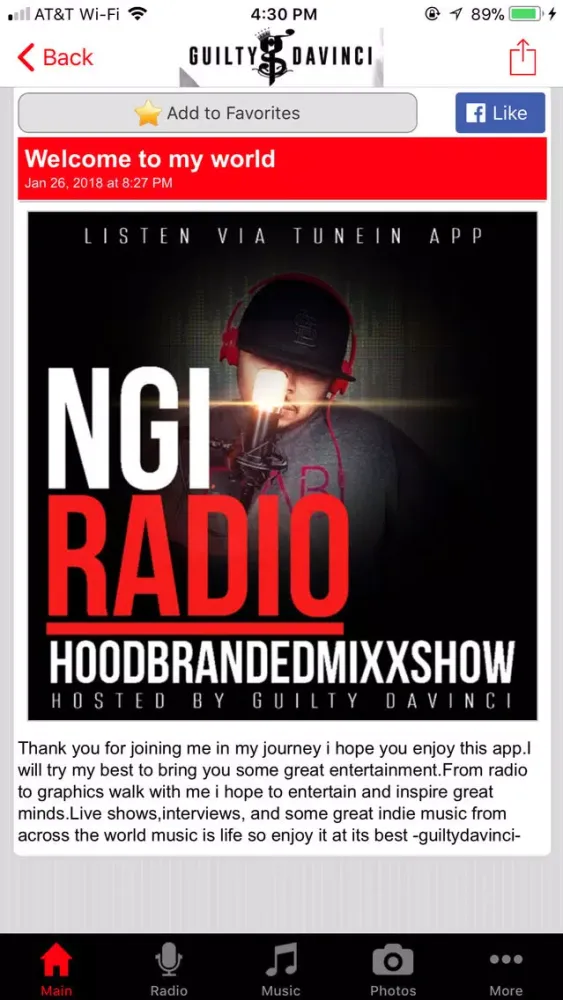 NGI Radio سکرین شاٹس