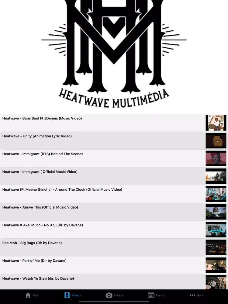 Heatwave Multimedia iPad  Screenshots