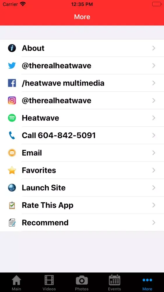 Heatwave Multimedia Screenshots