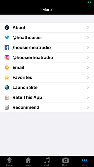 Capturas de pantalla de Hoosier Heat Radio