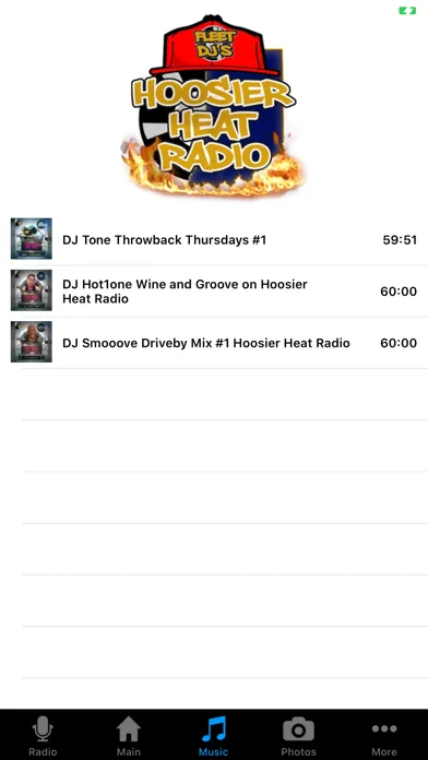 Capturas de pantalla de Hoosier Heat Radio