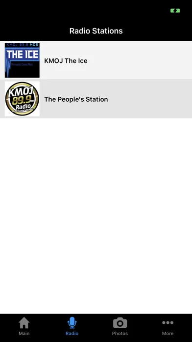 Zrzuty ekranu KMOJ FM - Minneapolis/St.Paul
