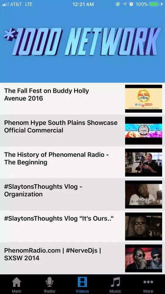 Phenom Radio Screenshots