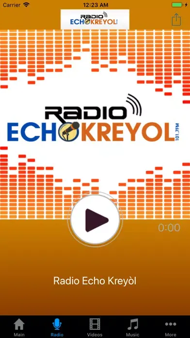 Capturas de tela do Radio Echo Kreyòl