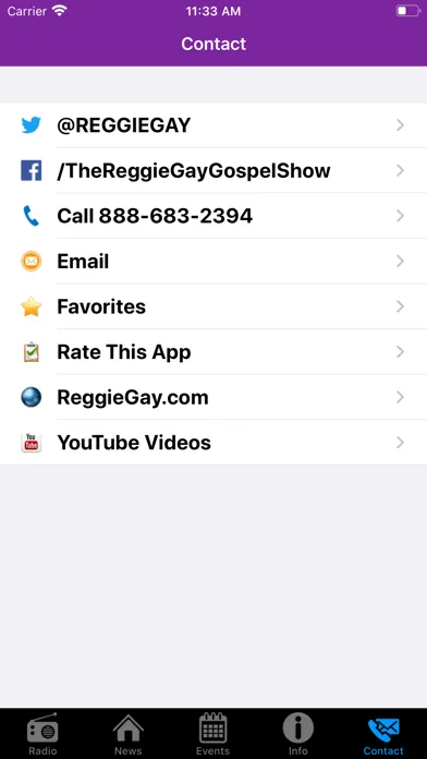 Zrzuty ekranu Reggie Gay - Gospel Music