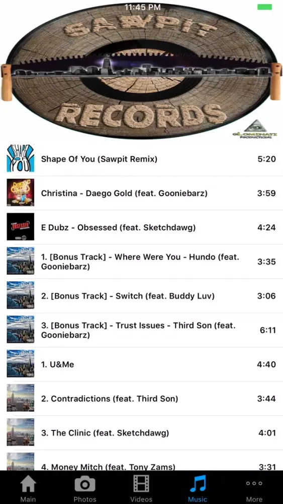 Sawpit Records Screenshots