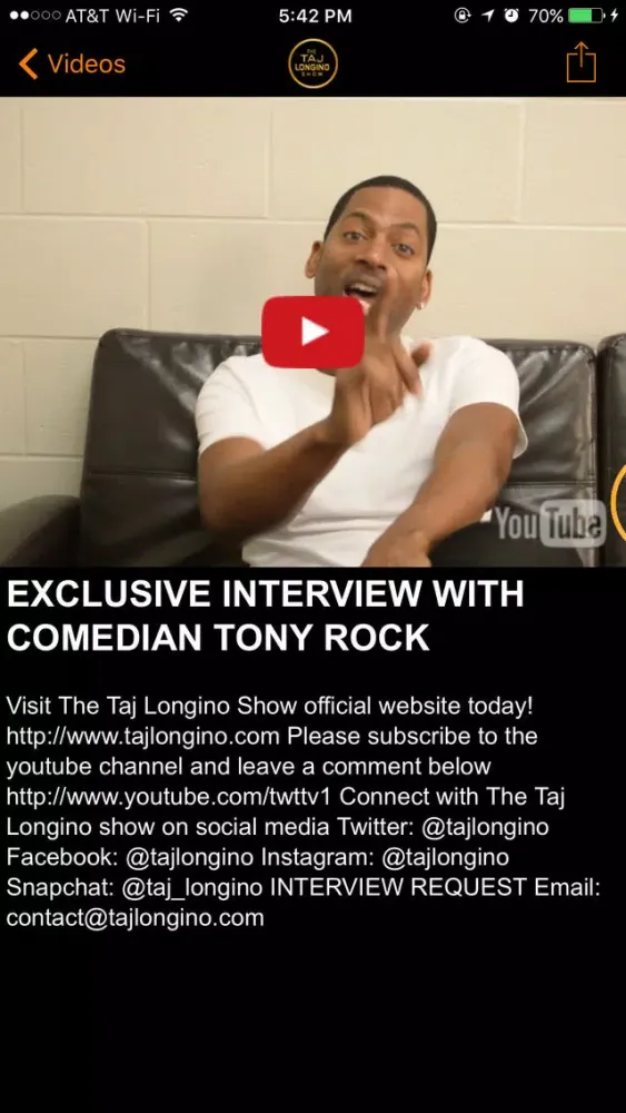 The Taj Longino Show Screenshots