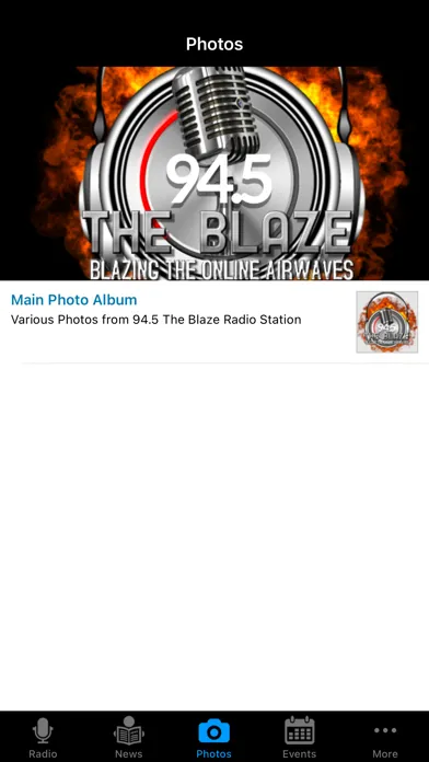 Capturas de tela do 94.5 The Blaze Radio Station