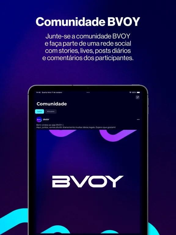 ภาพหน้าจอของ BVOY iPad 