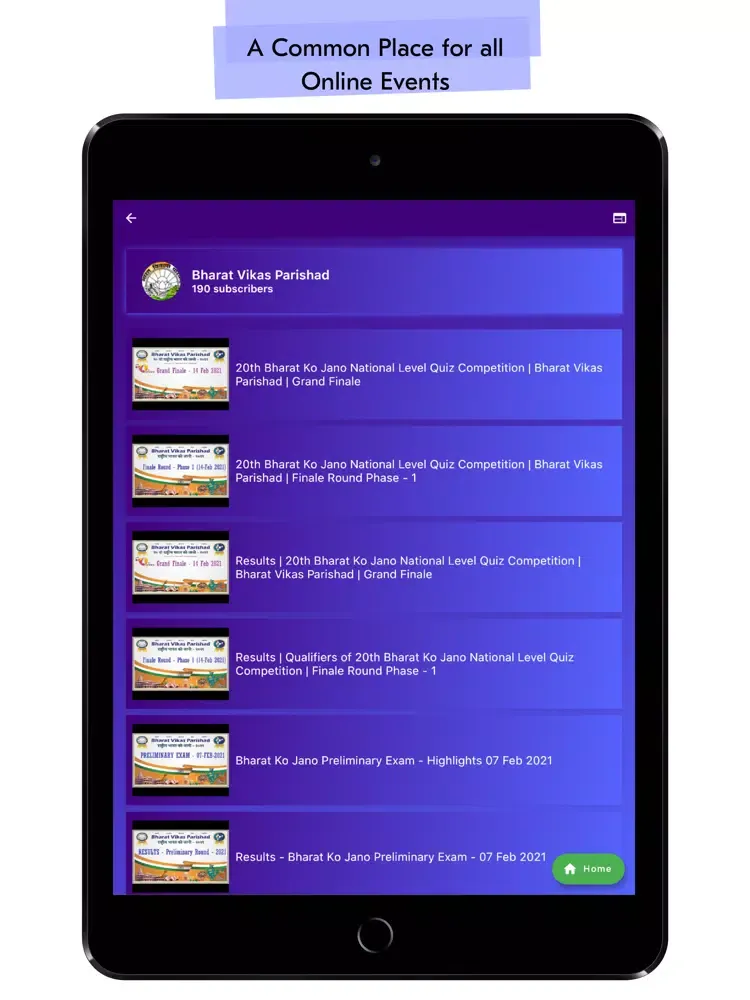 Capturas de tela do Bharat Ko Jano Quiz App iPad 