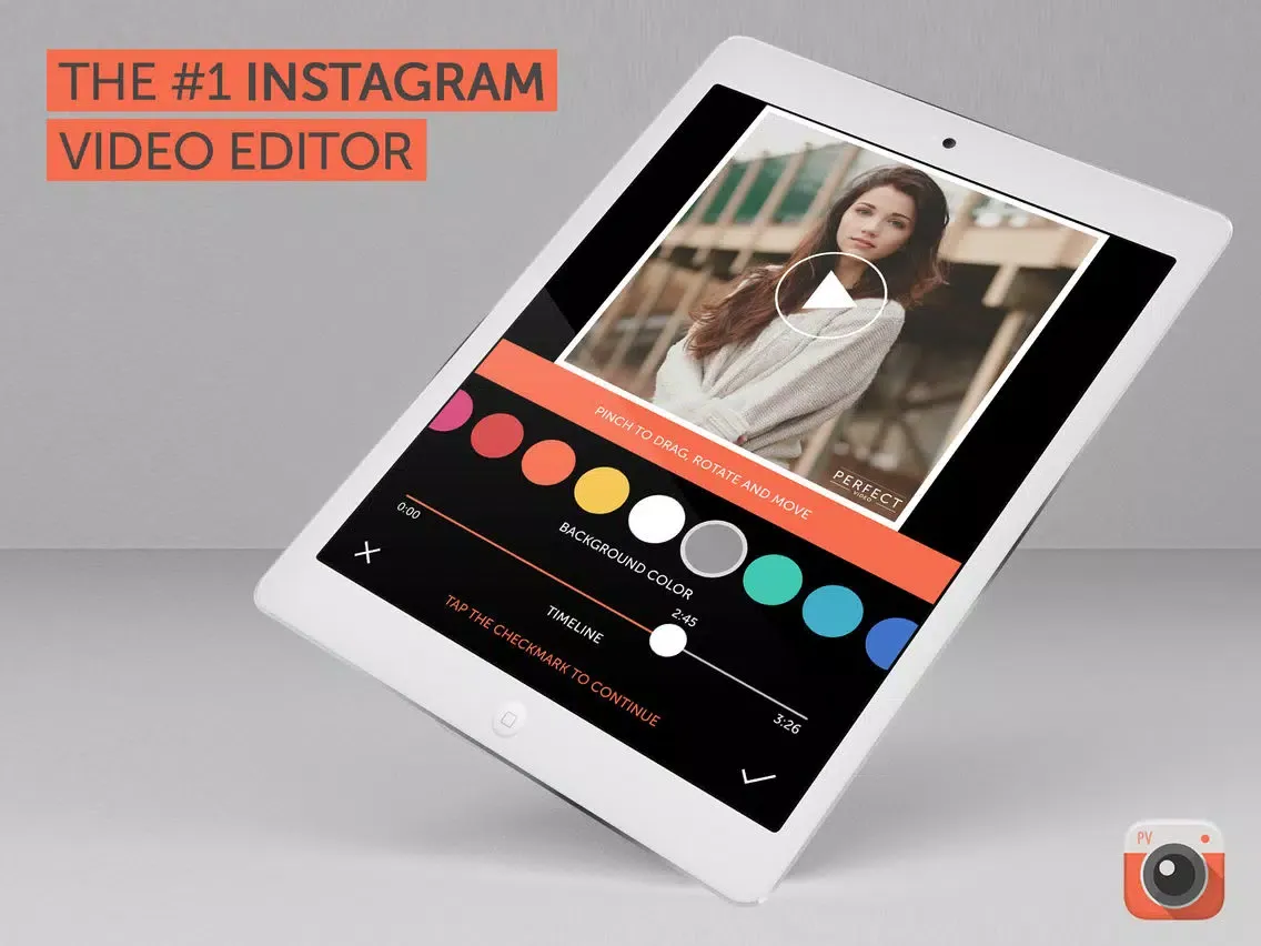 Ảnh chụp màn hình của Perfect Video - Square Shape & Trim Videos for Instagram iPad 