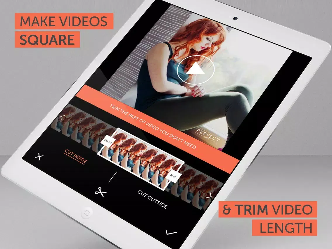 Capturas de tela do Perfect Video + Square Size Crop & Trim for Instagram iPad 