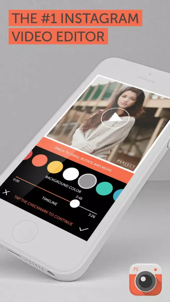 Capturas de tela do Perfect Video + Square Size Crop & Trim for Instagram