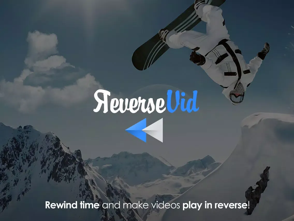 Ảnh chụp màn hình của Reverse Vid + Backward Playing Video Rewinder for Vine and Instagram iPad 